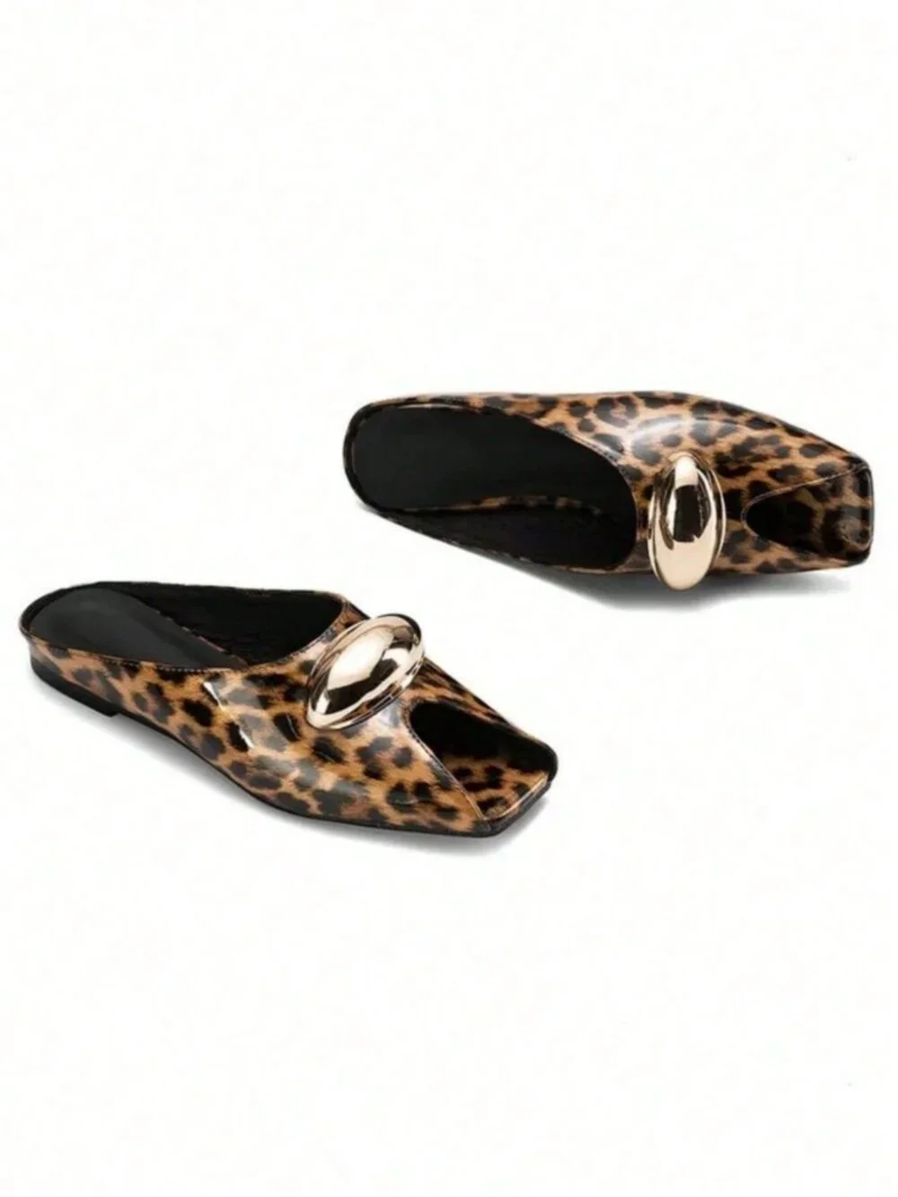 Brown Casual Women's Bow Slide Sandals High Heel Pointed Toe